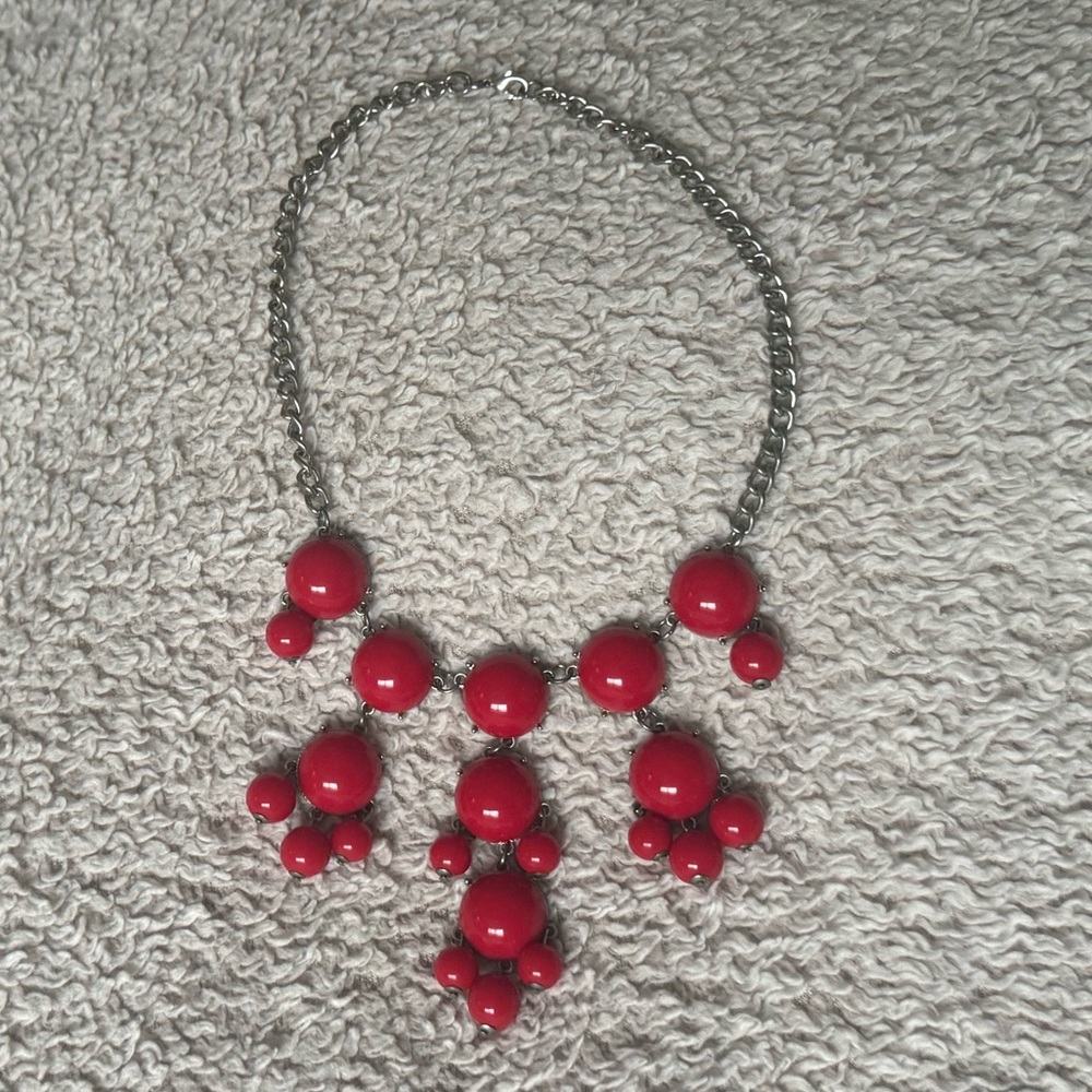 Red Beaded Necklace!